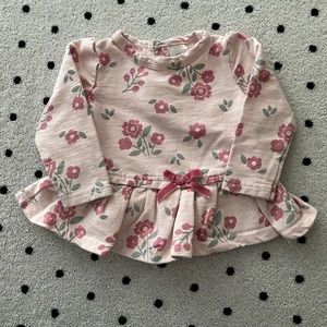 Pink floral dress size 6-9M